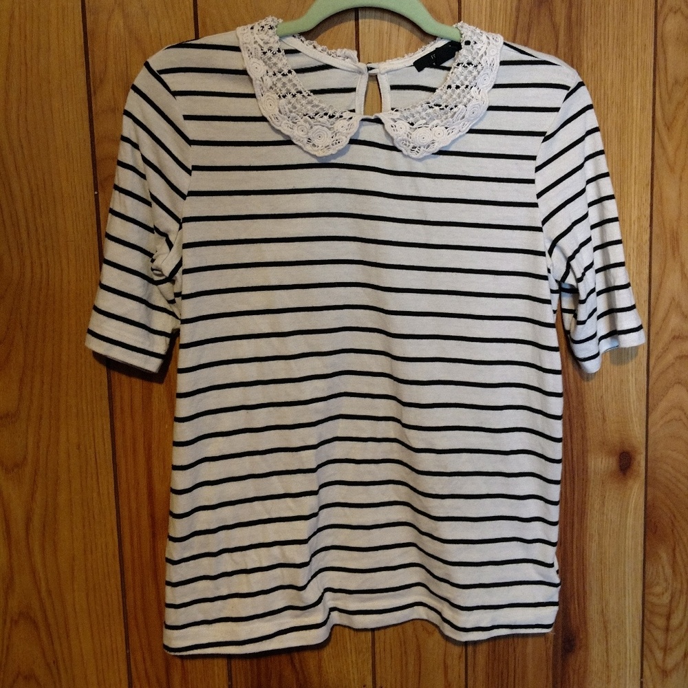 Forever21 Peter Pan Collar Tee